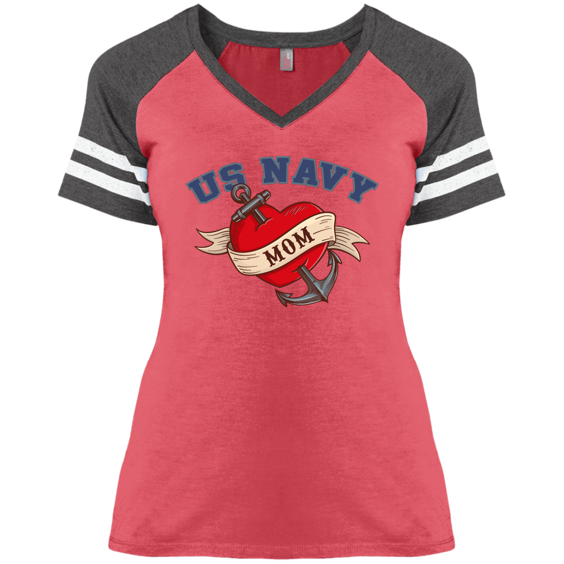 US Navy Mom V-Neck Tees