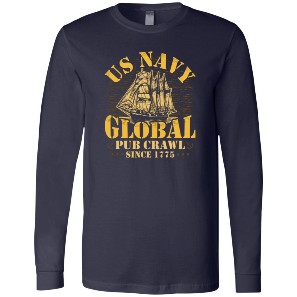 US Navy Global Pub Crawl Long Sleeve T-shirt