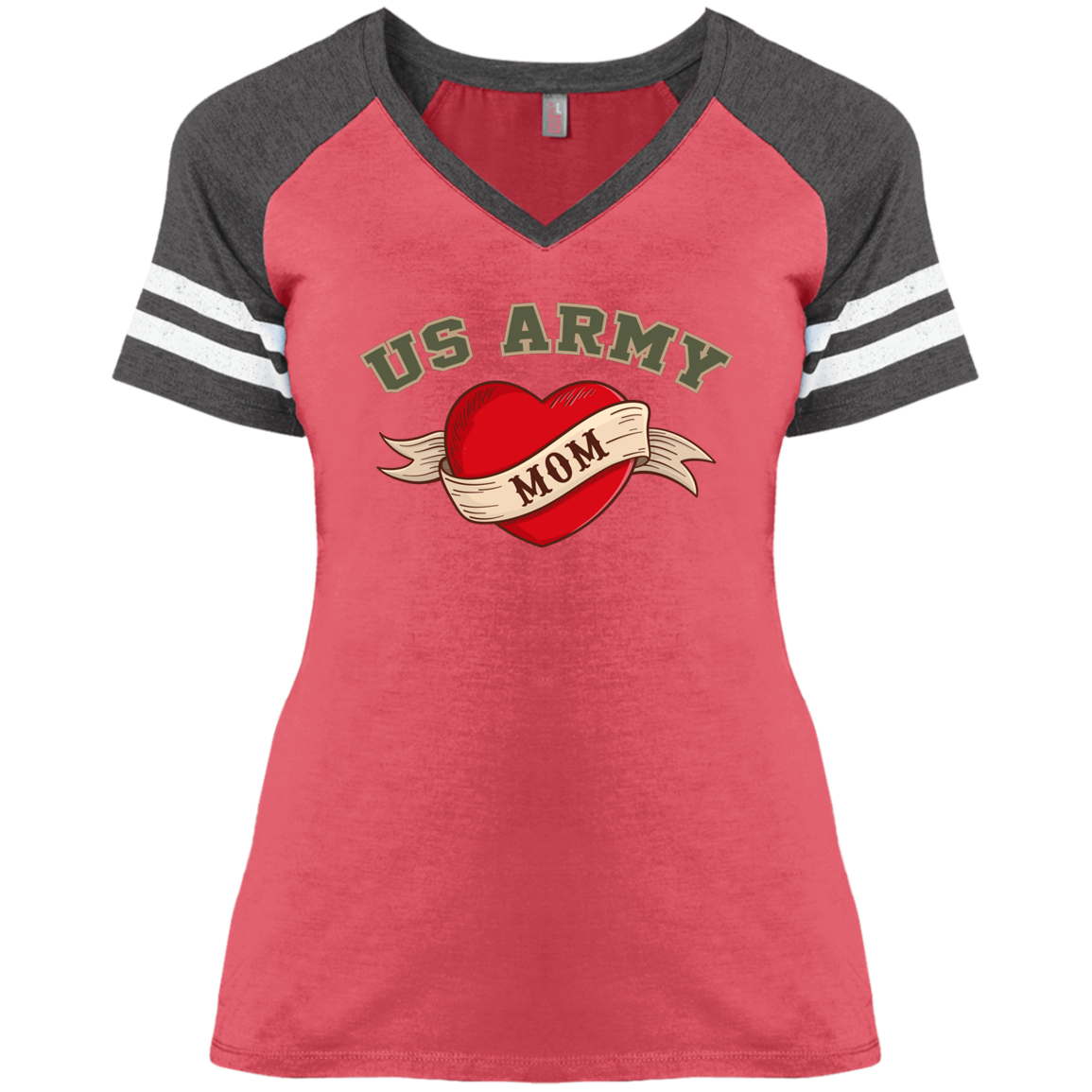US Army Mom V-Neck Tees