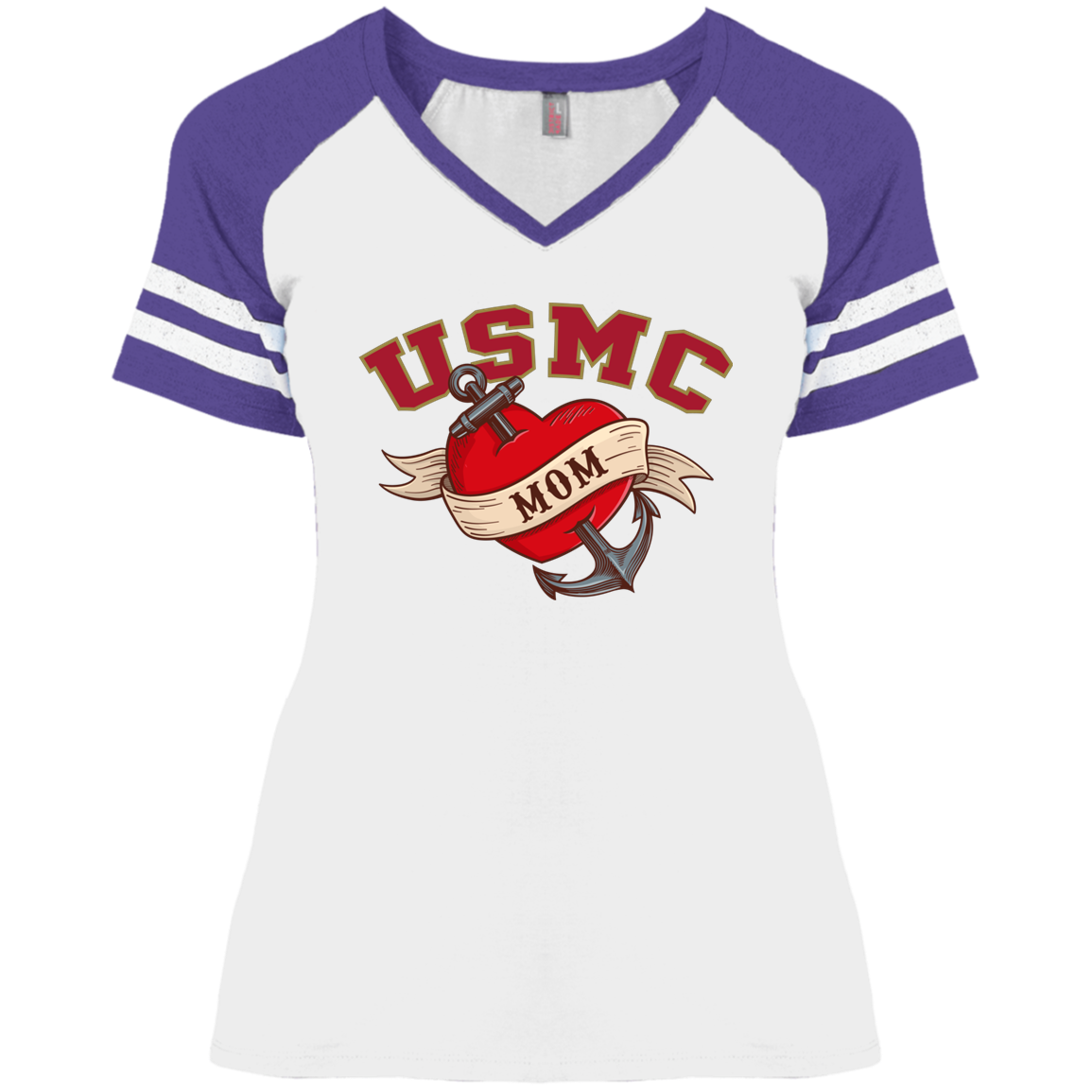 USMC  Mom V-Neck Tees