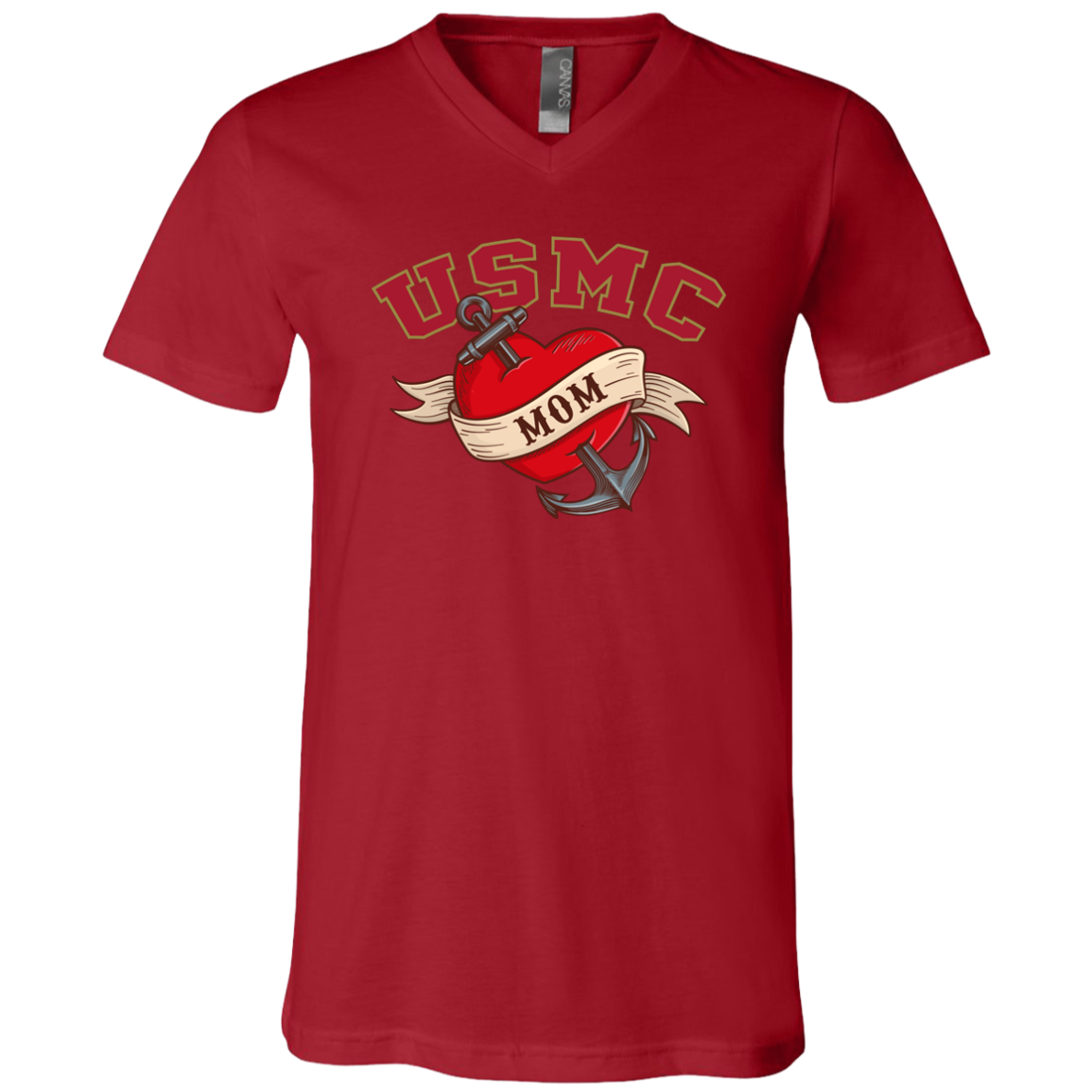 USMC  Mom V-Neck Tees