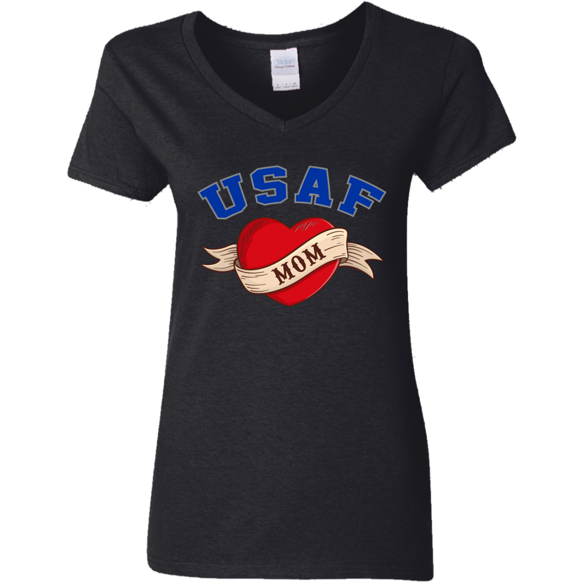 USAF Mom V-Neck Tees