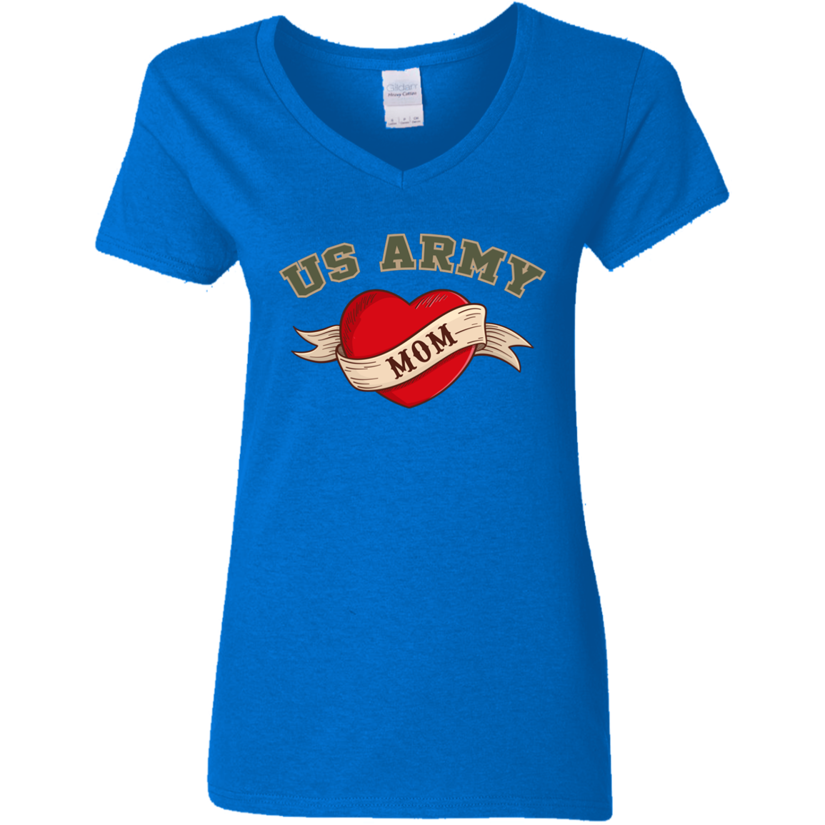US Army Mom V-Neck Tees