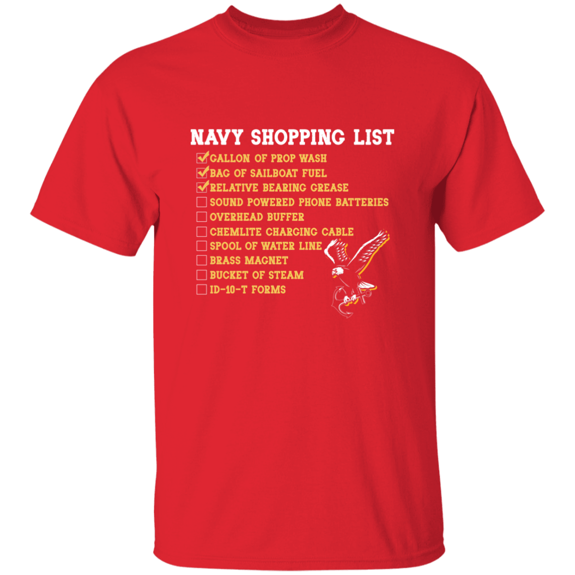 Navy Shopping List
