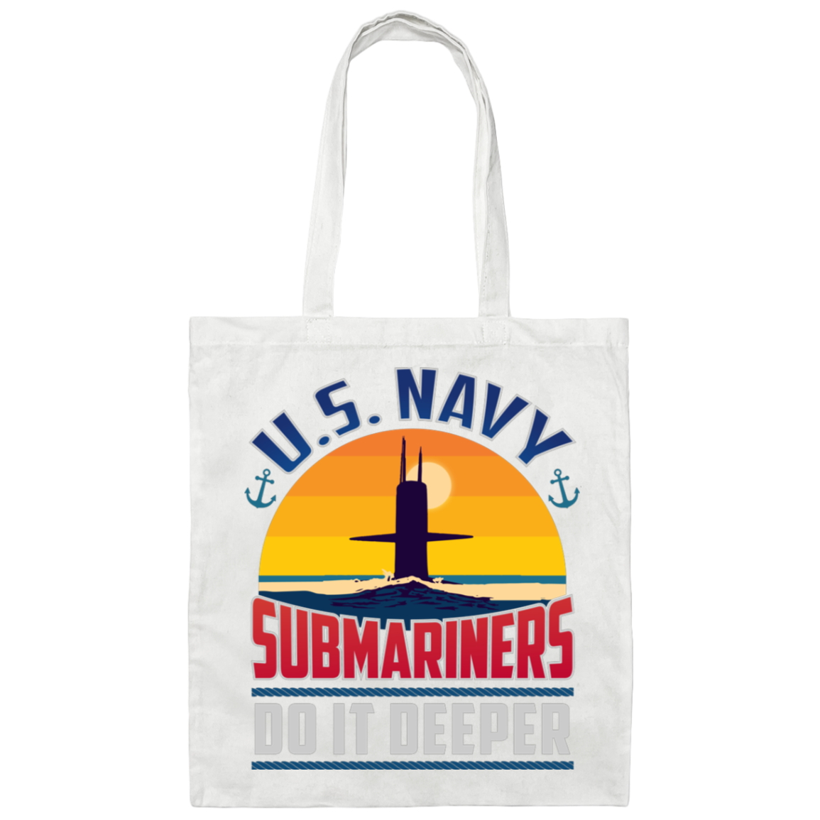 Submariners Do It Deeper Canvas Tote Bag
