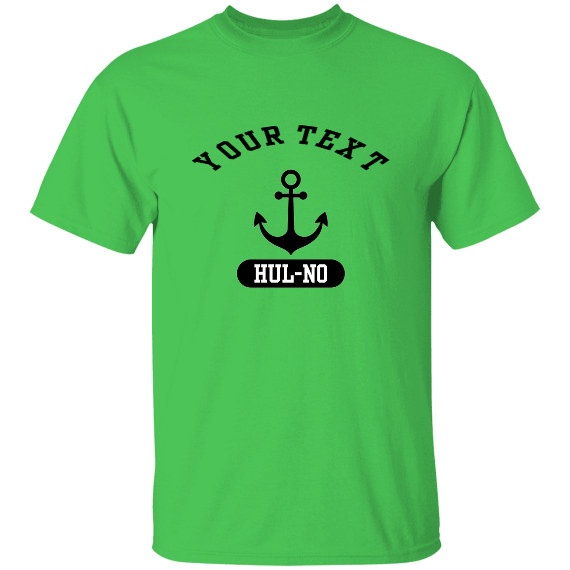 Customizable Black Anchor T-Shirt