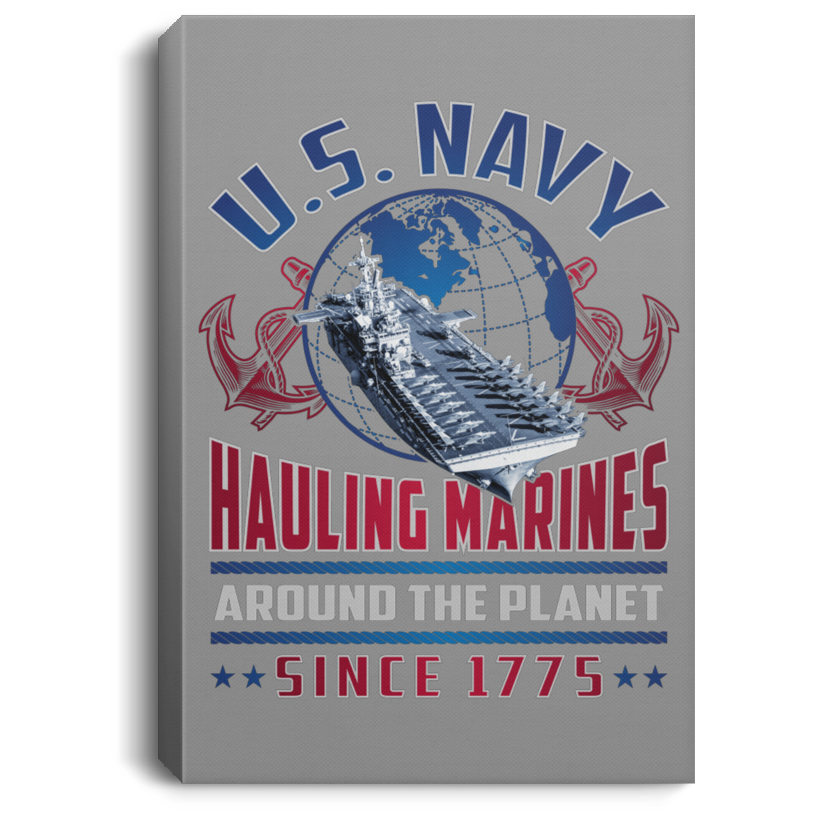 Hauling Marines around the planet Canvas Wall Art