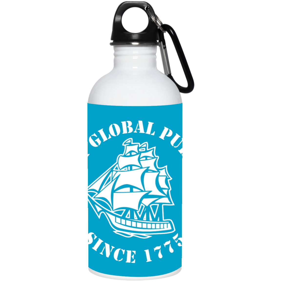 US Navy Global Pub Crawl Round Design Water Bottle