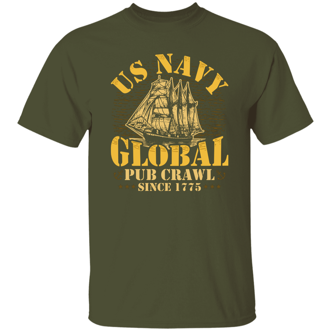 US NAVY GLOBAL PUB CRAWL SINCE 1775 TSHIRT