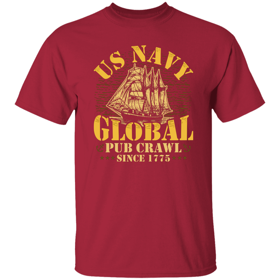 US NAVY GLOBAL PUB CRAWL SINCE 1775 TSHIRT