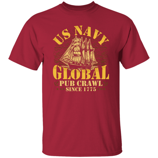 US NAVY GLOBAL PUB CRAWL SINCE 1775 TSHIRT