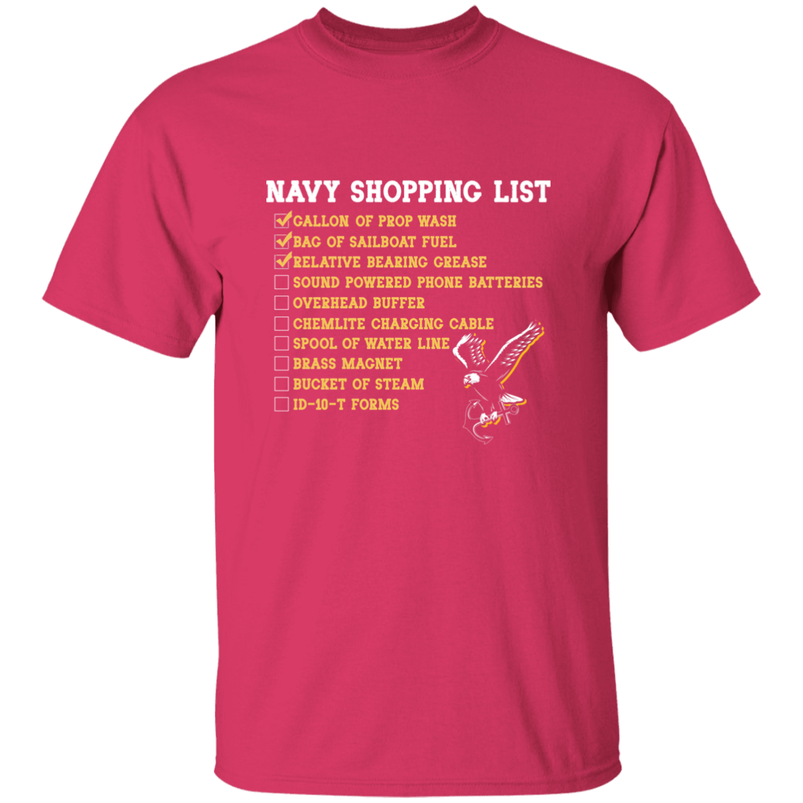 Navy Shopping List