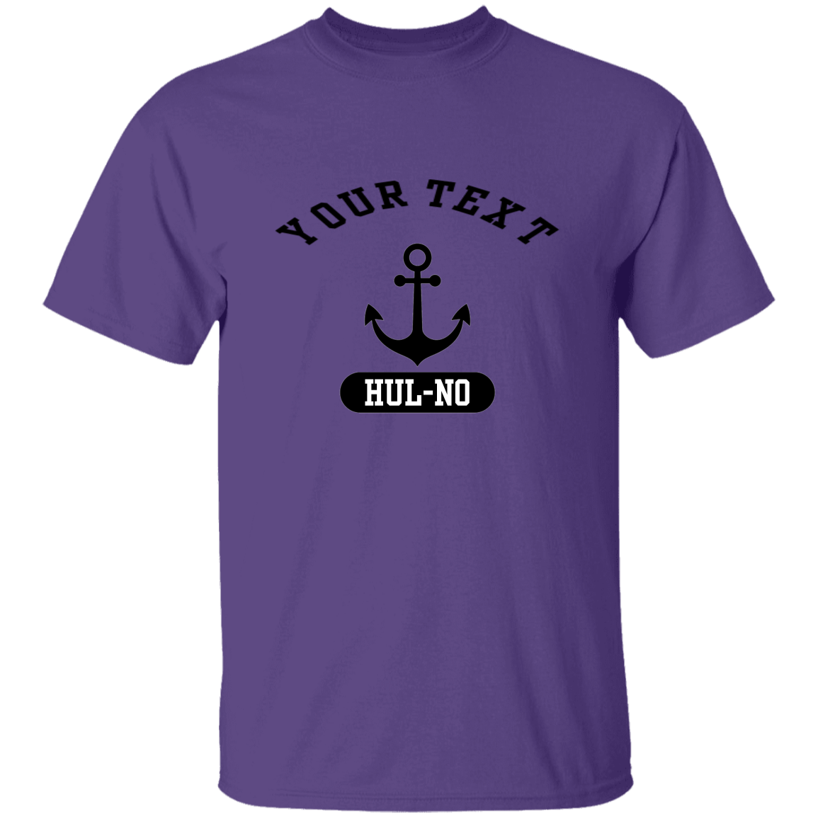 Customizable Black Anchor T-Shirt