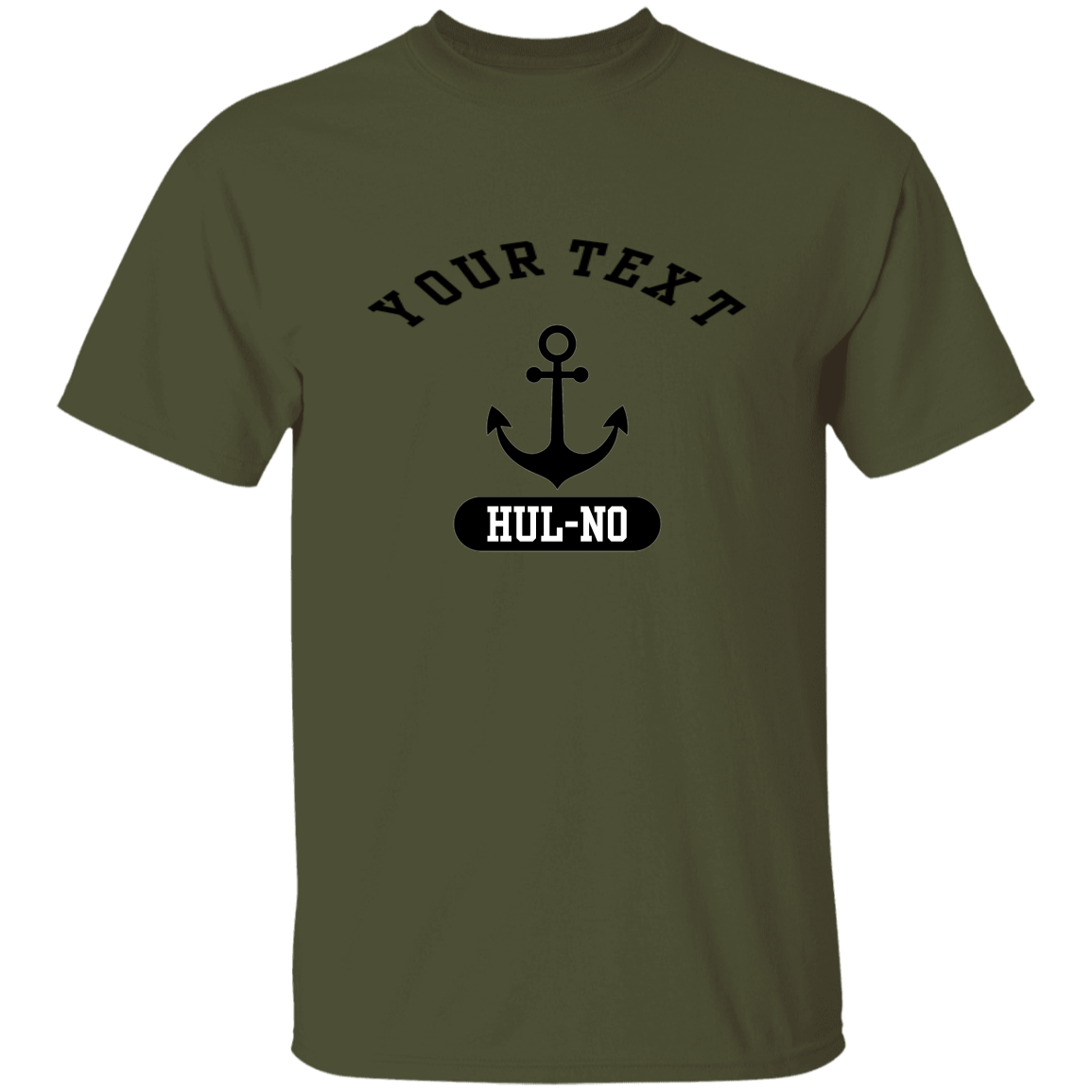 Customizable Black Anchor T-Shirt