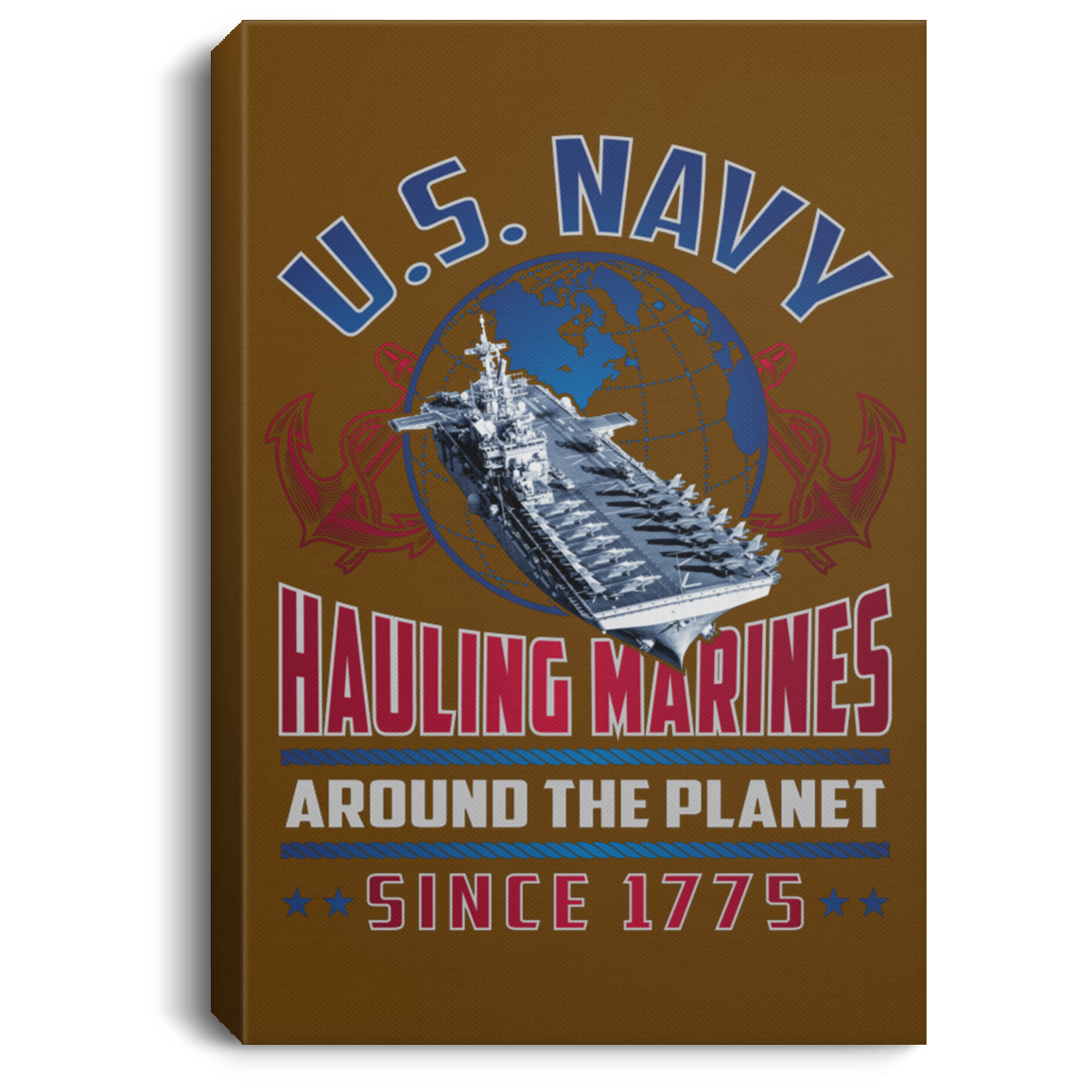 Hauling Marines around the planet Canvas Wall Art