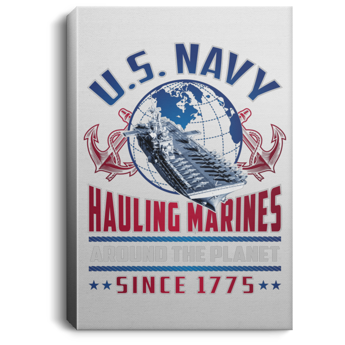 Hauling Marines around the planet Canvas Wall Art
