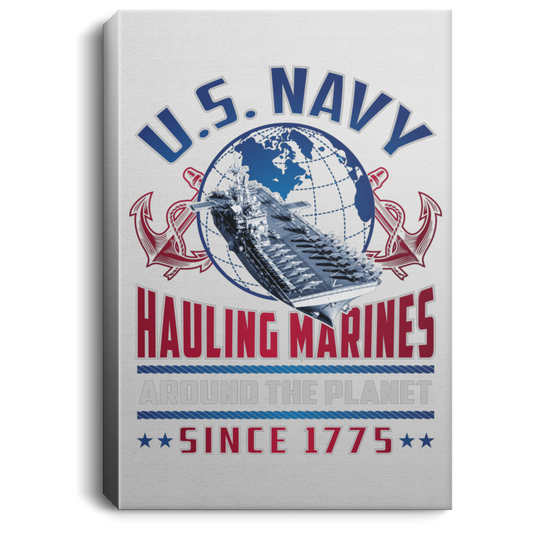 Hauling Marines around the planet Canvas Wall Art