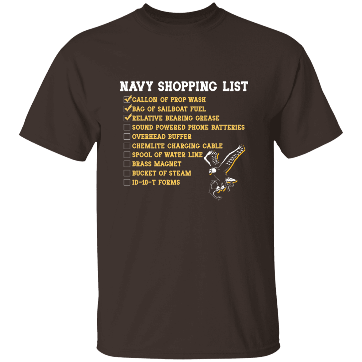 Navy Shopping List
