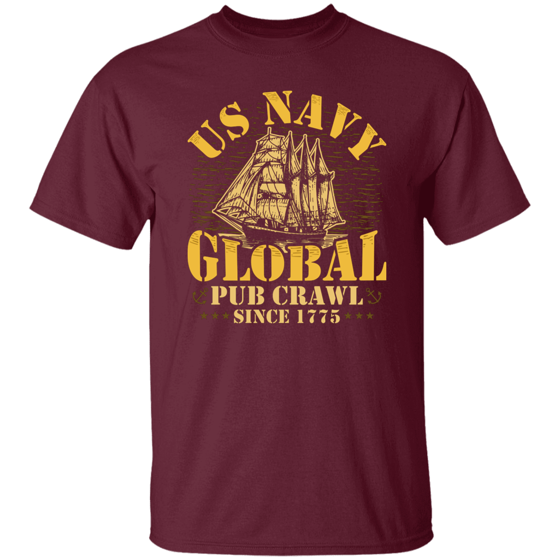 US NAVY GLOBAL PUB CRAWL SINCE 1775 TSHIRT