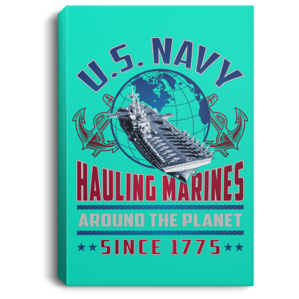 Hauling Marines around the planet Canvas Wall Art