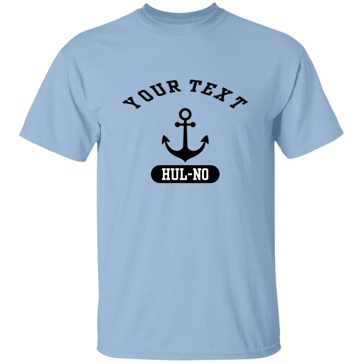 Customizable Black Anchor T-Shirt