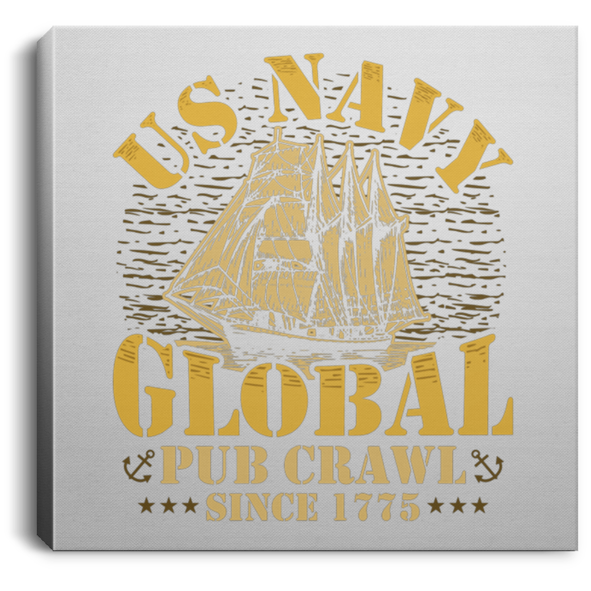 US Navy Global Pub Crawl Canvas Wall Art
