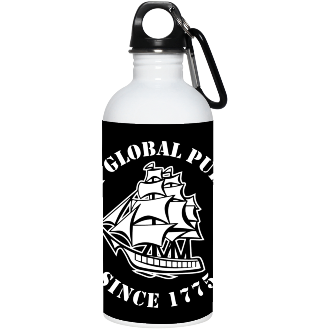 US Navy Global Pub Crawl Round Design Water Bottle