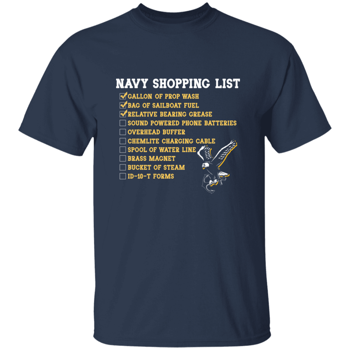 Navy Shopping List