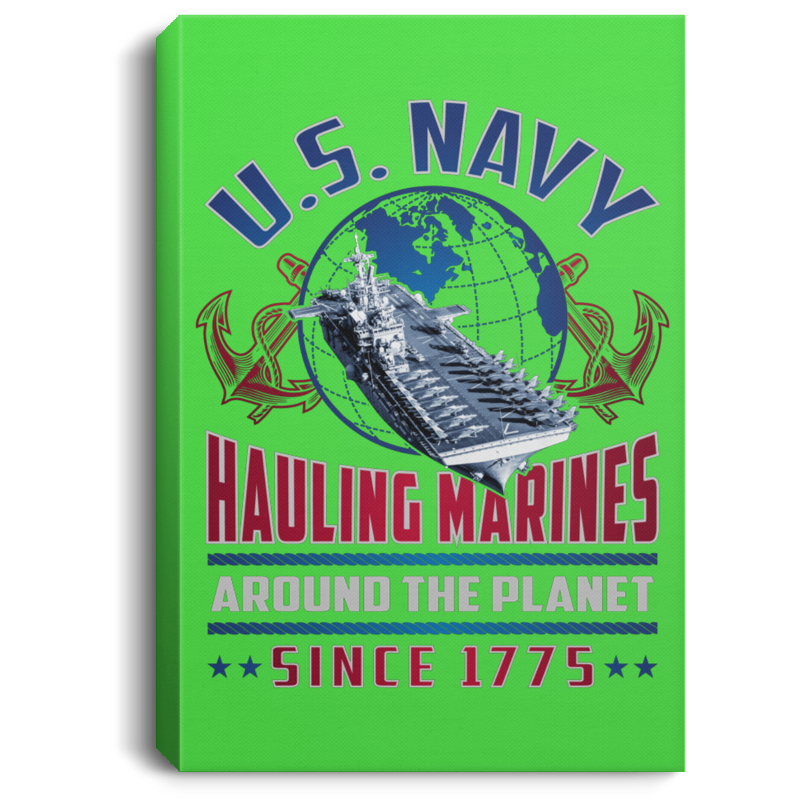 Hauling Marines around the planet Canvas Wall Art