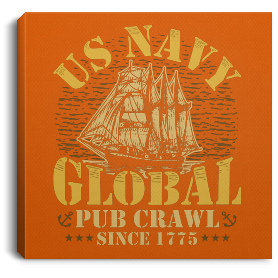 US Navy Global Pub Crawl Canvas Wall Art