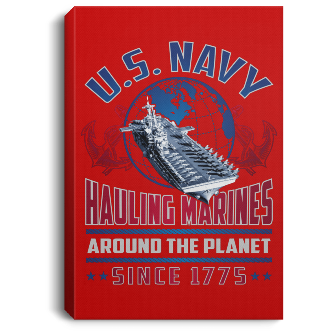 Hauling Marines around the planet Canvas Wall Art
