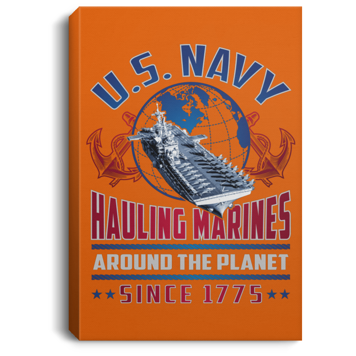 Hauling Marines around the planet Canvas Wall Art