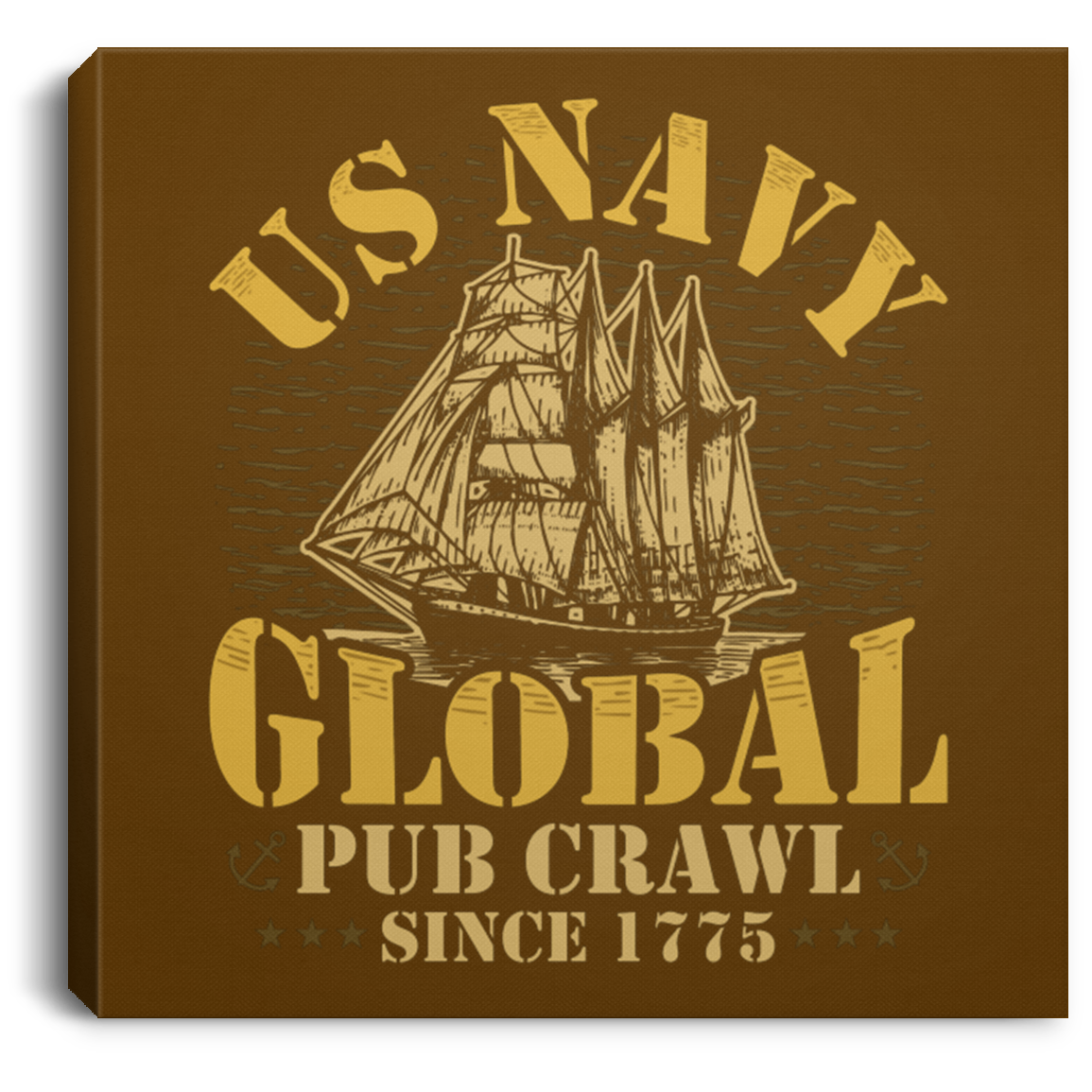 US Navy Global Pub Crawl Canvas Wall Art