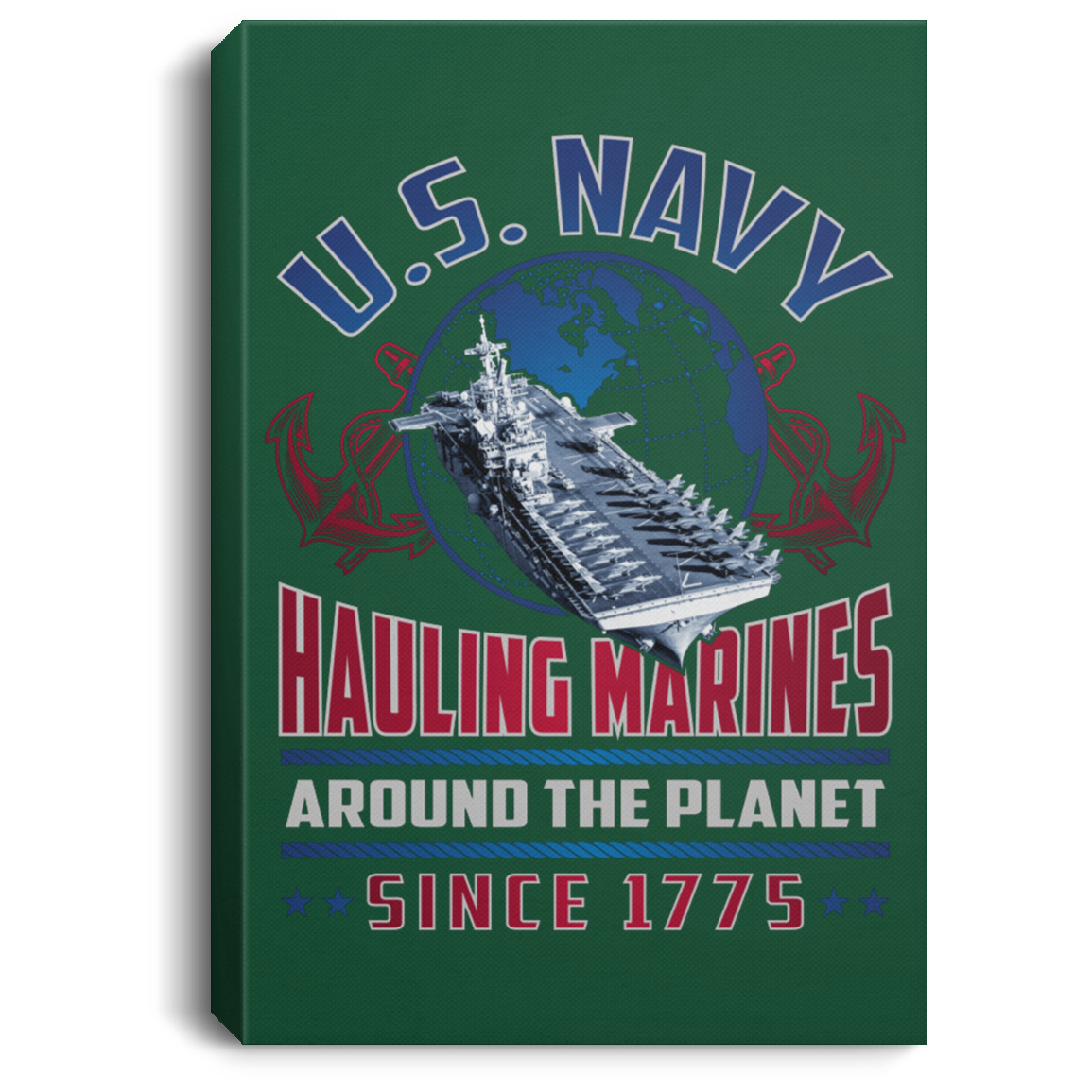 Hauling Marines around the planet Canvas Wall Art