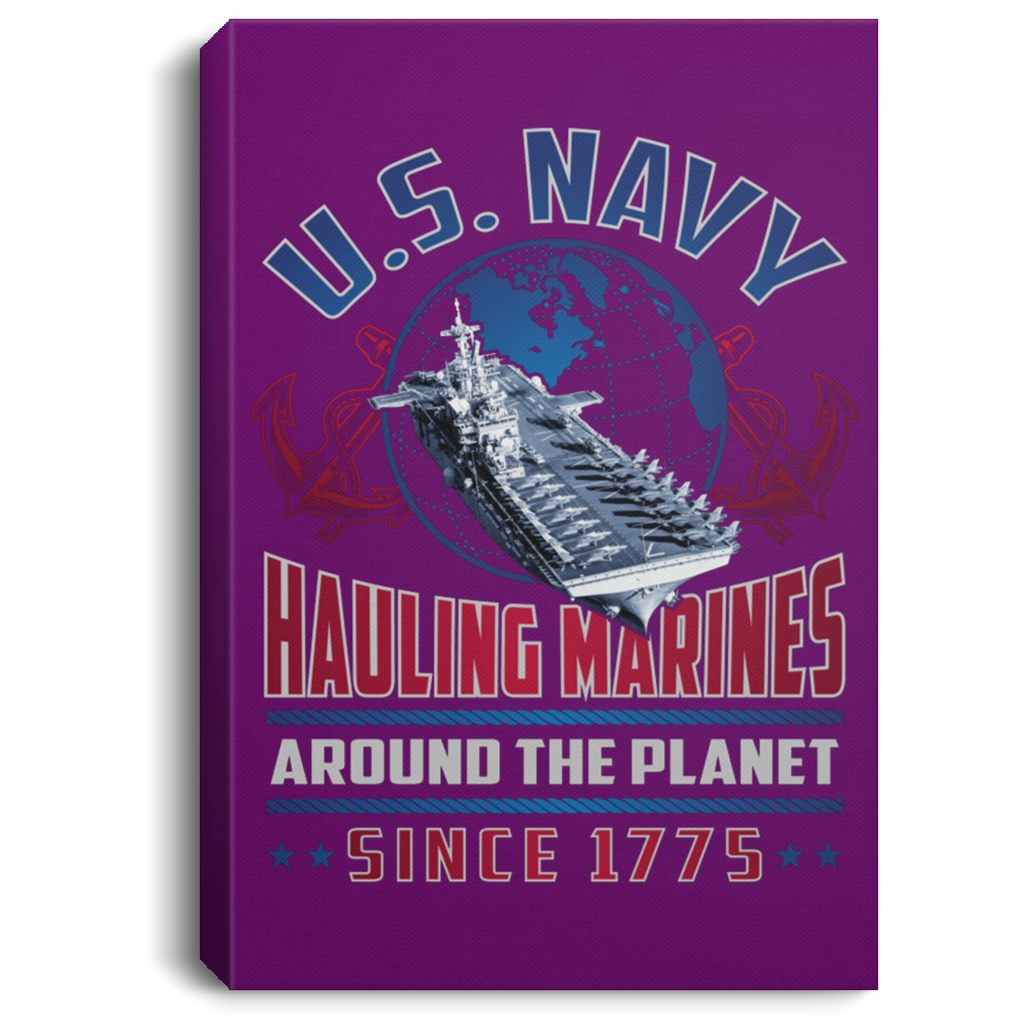 Hauling Marines around the planet Canvas Wall Art