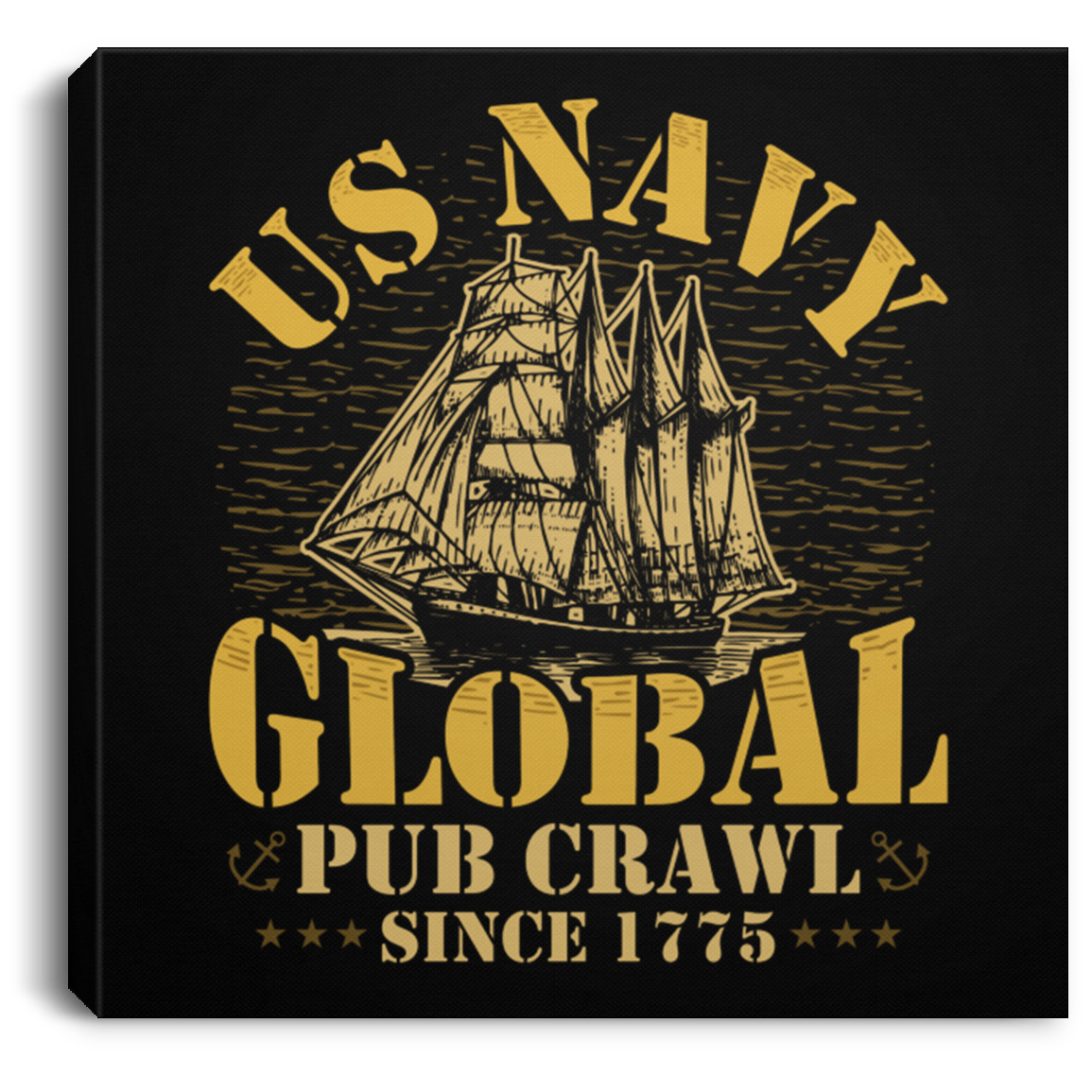 US Navy Global Pub Crawl Canvas Wall Art