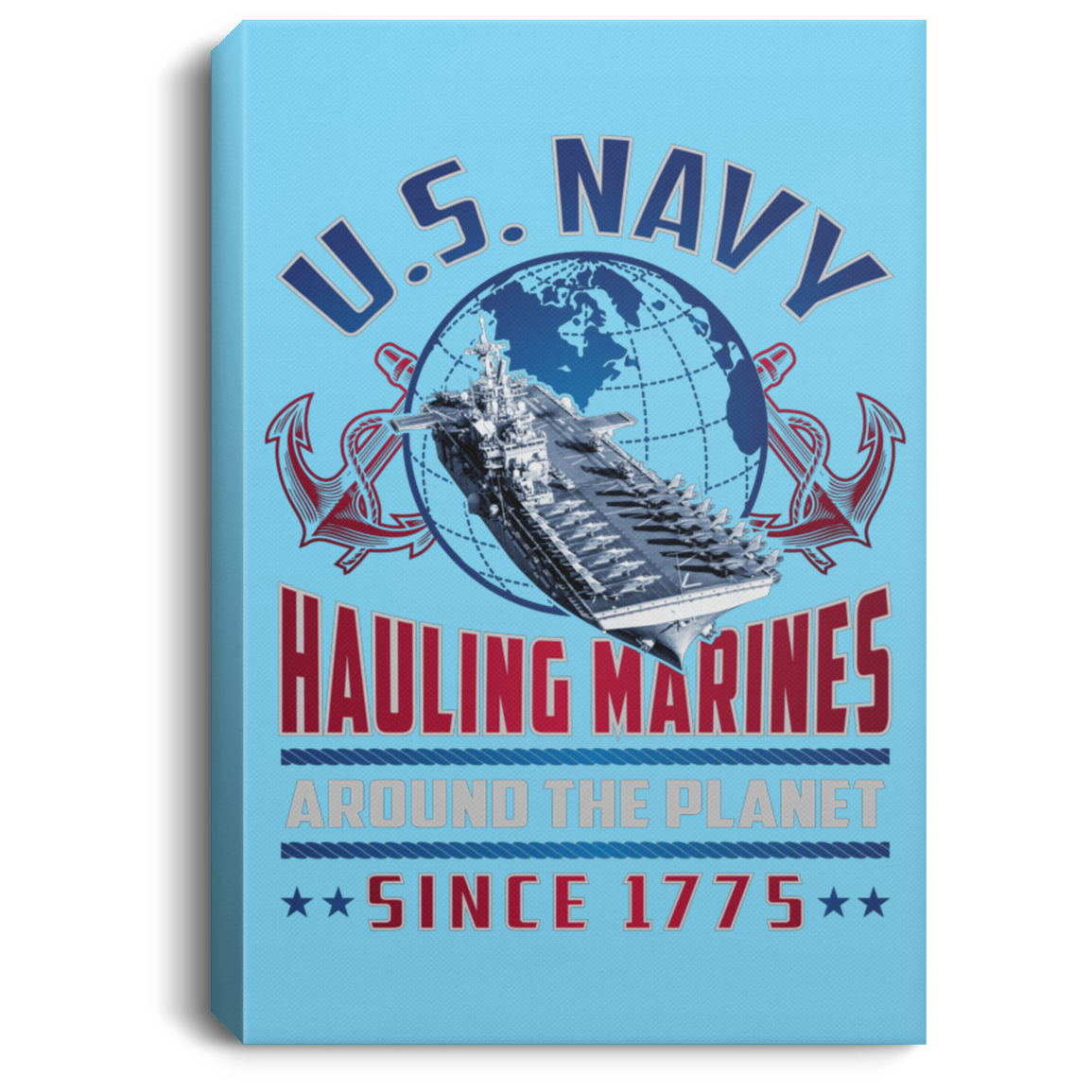 Hauling Marines around the planet Canvas Wall Art
