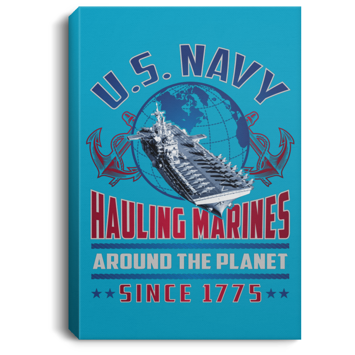 Hauling Marines around the planet Canvas Wall Art