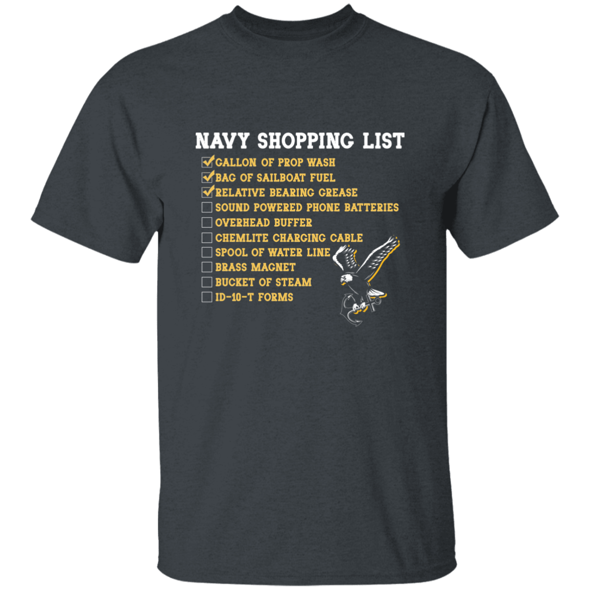 Navy Shopping List