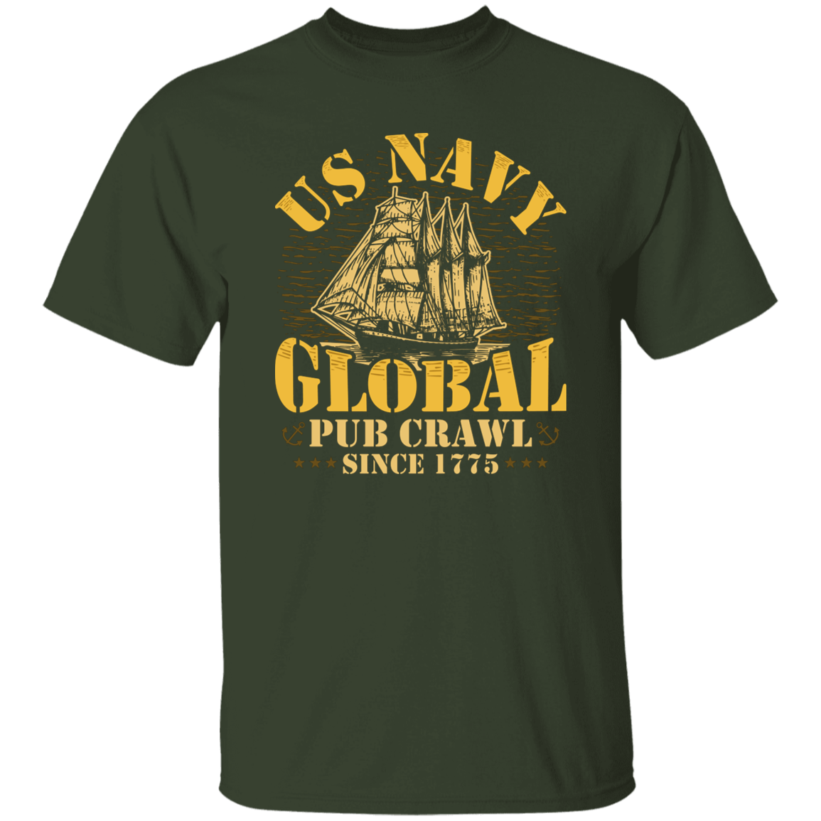 US NAVY GLOBAL PUB CRAWL SINCE 1775 TSHIRT