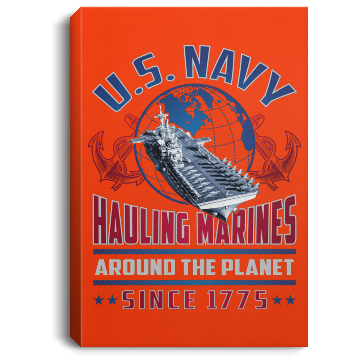 Hauling Marines around the planet Canvas Wall Art