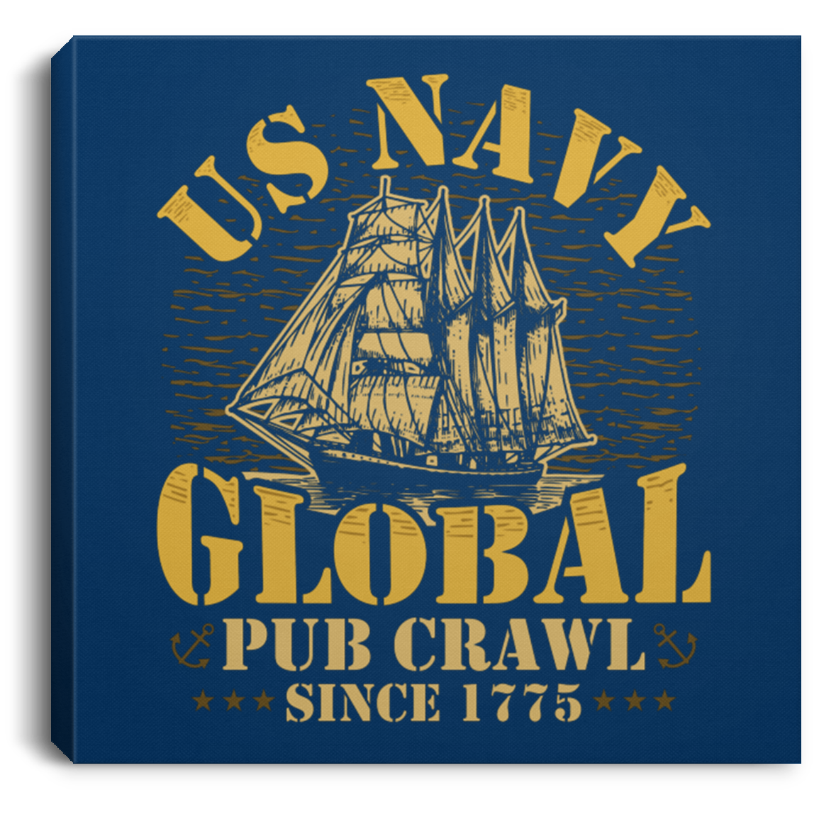US Navy Global Pub Crawl Canvas Wall Art