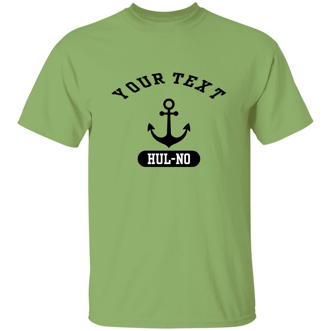 Customizable Black Anchor T-Shirt