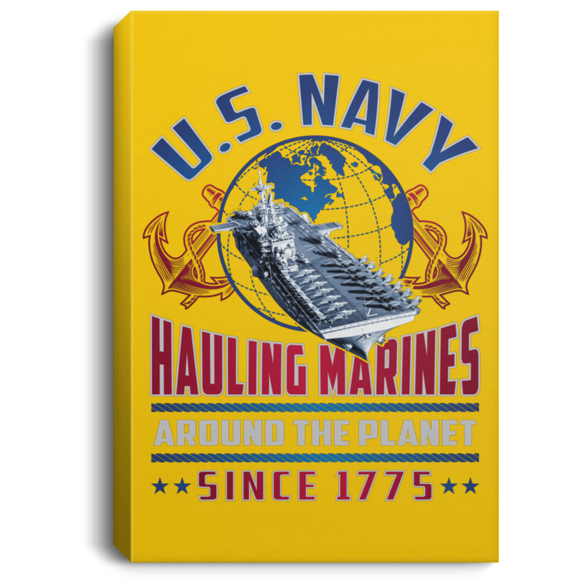 Hauling Marines around the planet Canvas Wall Art