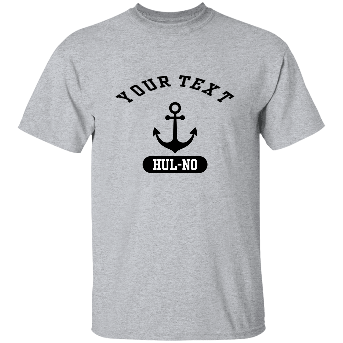 Customizable Black Anchor T-Shirt