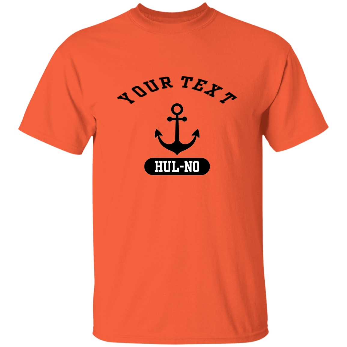 Customizable Black Anchor T-Shirt
