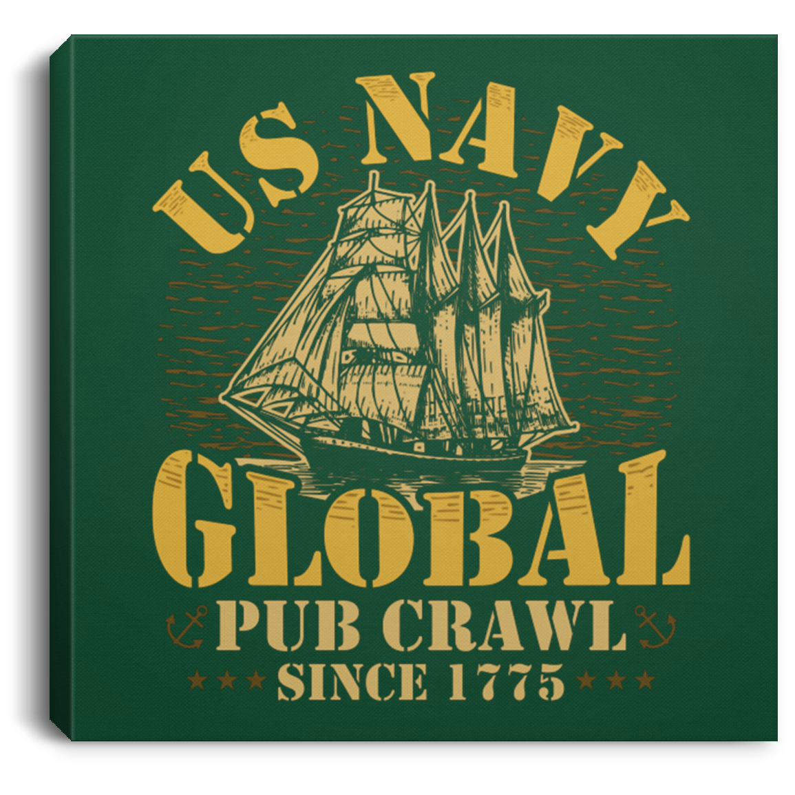 US Navy Global Pub Crawl Canvas Wall Art