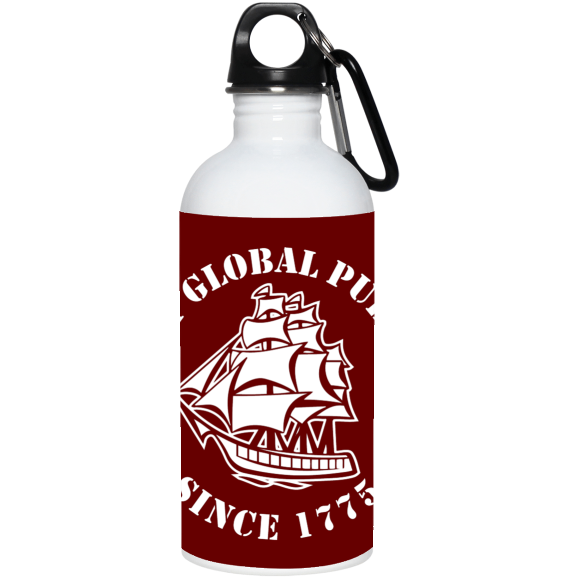 US Navy Global Pub Crawl Round Design Water Bottle