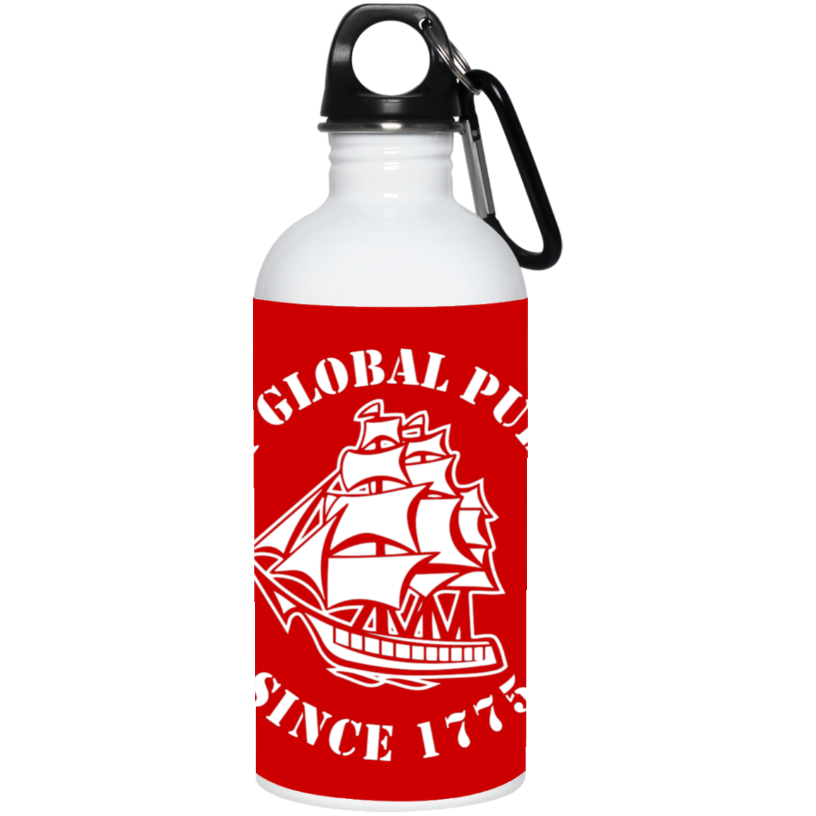 US Navy Global Pub Crawl Round Design Water Bottle