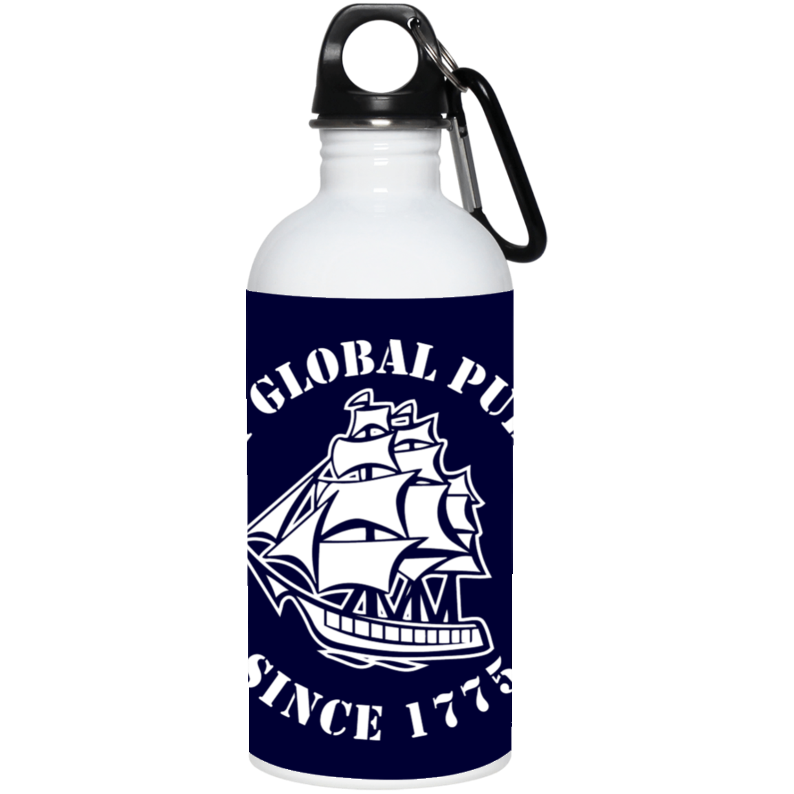 US Navy Global Pub Crawl Round Design Water Bottle